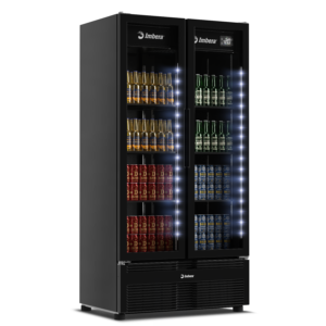 CCV480 Porta de Vidro Full Black 810L